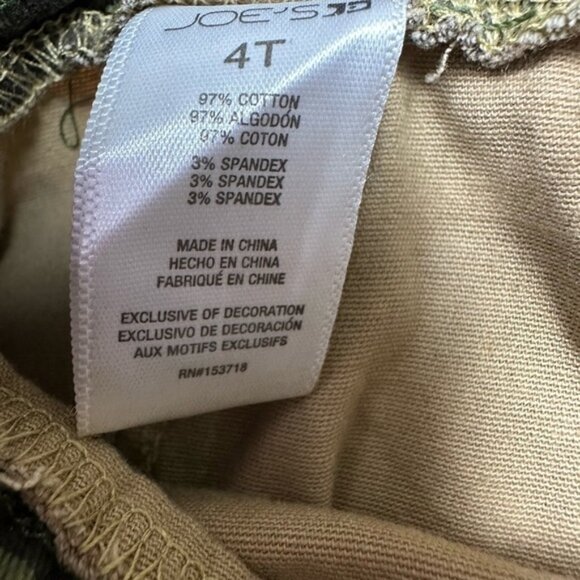 Joes Jeans Camouflage Shorts Size 4T - Picture 5 of 5